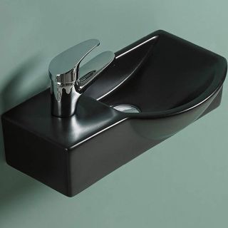 Раковина WeltWasser Aisbach 7940 MT-BL L 40 10000008688 Черная матовая